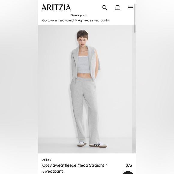 Aritzia Mega Fleece Sweatpants - Picture 7 of 9